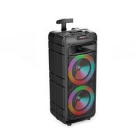 Système de cinéma maison à lumière Led 300W, équipement Dj, sans fil, scène de fête, karaoké, Bt, chariot amplificateur, caisson de basses, haut-parleur