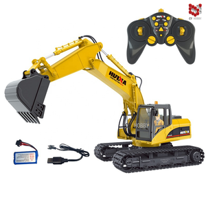 HUINA 1535 1:14 15CH Excavatrice RC en métal Jouets de construction radiocommandés <span class=keywords><strong>Camion</strong></span> excavatrice <span class=keywords><strong>radiocommandé</strong></span> avec godet en métal - Product Image 1