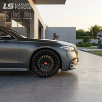 Es-cal-ade Yu-kon Pa-tr-ol GLS-600 Geschmiedete Felgen 20 22 24 Zoll Chrom Hochglanz Schwarz Tief Konkav Luxus SUV Truck Maßgefertigte Räder