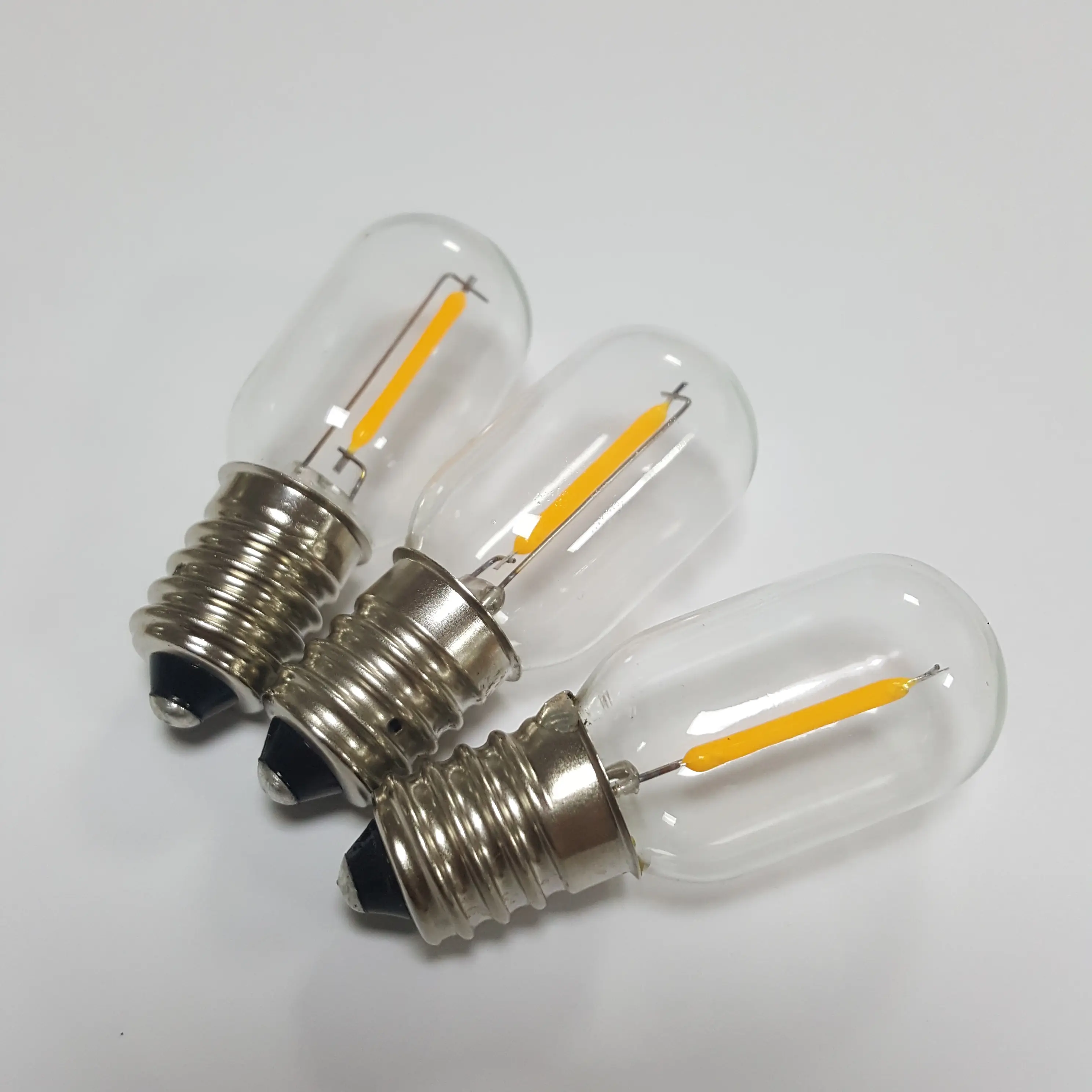 Bombilla LED Retro para nevera, luz Mini Tubular de filamento de 220V, 1W, E14, Vintage, Edison, T22