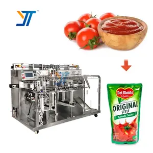 Vendita calda stand up riempitrice per sacchetti confezionatrice per pasta di pomodoro riempitrice e sigillatura macchina per sacchetti in piedi