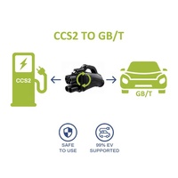 Adaptador CCS2 a GBT para Vehículos Eléctricos, CC 300A 1000V, Estándar Europeo Combo 2, Adaptador de Estación a Puerto GB/T Chino, Actualizable con Firmware OTA, Certificado CE
