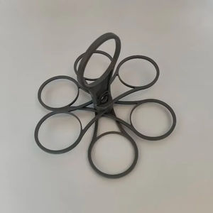 Support pliable pour 6 tasses en verre, poignée pour tasse à café, support pour bouteille d'eau, portable, anti-brûlure, camping, fête, bar, maison - Product Image 4