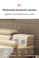 Lit intelligent multifonctionnel moderne et minimaliste en cuir et bois avec rangement et chargeur de téléphone, disponible en tailles King et Queen