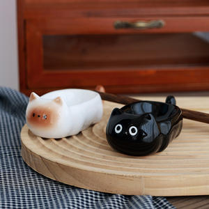 Petits bols à tremper en forme de <span class=keywords><strong>chat</strong></span> <span class=keywords><strong>pour</strong></span> sushi soja, plat à <span class=keywords><strong>sauce</strong></span> en céramique <span class=keywords><strong>pour</strong></span> la <span class=keywords><strong>sauce</strong></span> à tremper - Product Image 2