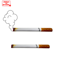 Jouet de farce amusant en forme de cigarette, 2 pièces, article fantaisie portable pour les fêtes