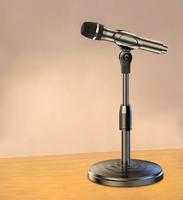 Supports de microphone de bureau professionnels en ABS, réglables et détachables, vente en gros d'usine OEM