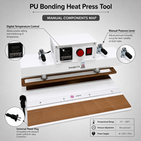 Presse à chaud manuelle professionnelle à levier pour extensions de cheveux en PU, bandes de colle, fusion de kératine – Fournitures de salon