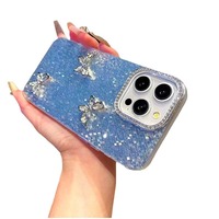 Housse de protection papillon à motif dynamique pour femme pour Apple 11/12/13/14/15 Pro Max pour iPhone 16/14 Plus/13 Pro Max