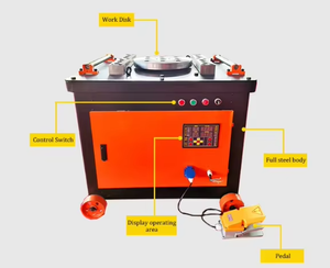 Máquina de Doblado de Alta Precisión, Máquina de Doblado de Barras de Acero con Perno en U con Motor para Construcción - Product Image 3