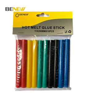 7mm 11mm EVA transparent glue stick color glue sticks glitter glue sticks with head card packing