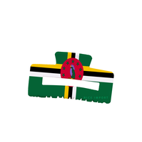 Pinces à cheveux drapeau Antigua pour femmes et filles, pinces rectangulaires antidérapantes, accessoires pour cheveux pour célébrations patriotiques, petits cadeaux