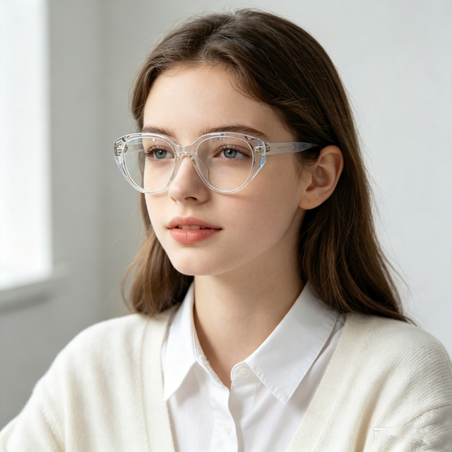 Wholesale Fashionable Small Frame Anti Blue Light Glasses for Men Women Diamond Face Shape Match Universal Glasses