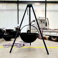 Grille de barbecue d'extérieur en acier et métal de style moderne avec revêtement en poudre pour l'extérieur