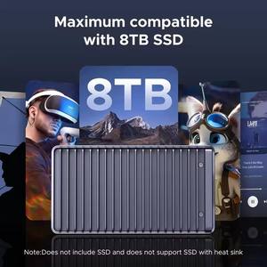 Boîtier UGREEN M.2 NVMe 40 Gbps 8 To pour SSD, compatible <span class=keywords><strong>Thunderbolt</strong></span> 4, avec dissipation thermique à double ailette en aluminium - Product Image 5