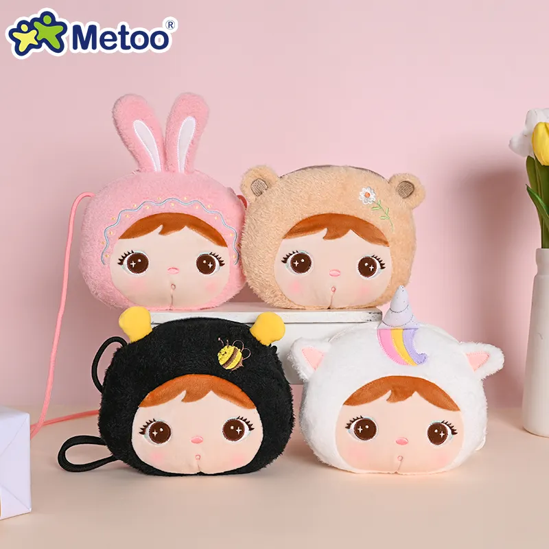 Metoo Tiramitu Tas Mewah Anak-anak Hewan Gaya Baru Kawaii Plushies Tas Selempang Mainan Mewah Boneka Binatang Pabrikan