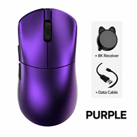 Souris de jeu sans fil en alliage de magnésium, taux de polling 8K, double mode filaire et sans fil 2.4G, co-marquée Xian Museum, RGB, légère 50g, Attack