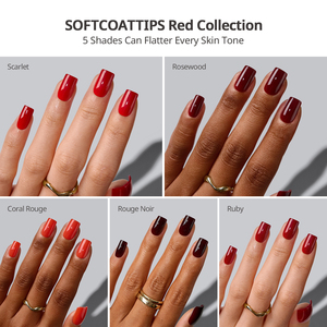 BTArtbox SCOATTIPS เล็บปลอมสีแดง 160 ชิ้น ขายส่ง คุณภาพสูง เล็บเจลนิ่ม เล็บปลอมแบบกดติด En Gros - Product Image 3