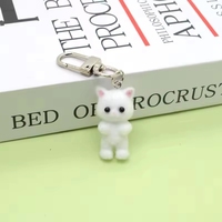 En gros : Porte-clés animaux floqués de dessin animé, pendentifs mode en résine, breloques de sac en peluche Kawaii, accessoires