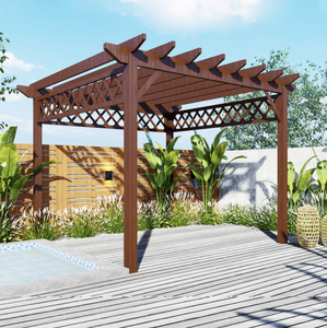Jardin chinois 12x12 gazebo pavillon <span class=keywords><strong>en</strong></span> <span class=keywords><strong>bois</strong></span> toit extérieur <span class=keywords><strong>auvent</strong></span> rétractable à vendre - Product Image 2