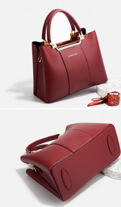 Sac fourre-tout de luxe en cuir PU pour femme, sac à bandoulière, sac à main de créateur personnalisé pour dames - Product Image 6