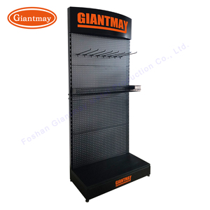 Cho Điện Tay Công cụ phần cứng cửa hàng hàng hóa Organiser Kệ sàn sản phẩm đứng kim loại Pegboard Rack hiển thị tủ - Product Image 4