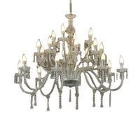 Lustre LED en cristal alimenté par courant alternatif, style luxueux, indice de protection IP54, 5+ lumières, à intensité variable, pour hall d'hôtel et événements de mariage
