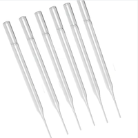 Pipettes de laboratoire en verre borosilicate Pipette Pasteur en verre 150mm avec coton
