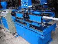 Máquina de tubos corrugados de pared simple, nueva condición, máquina de fabricación de tubos corrugados PE de plástico, caja de cambios de motor de rodamiento central, engranaje PLC