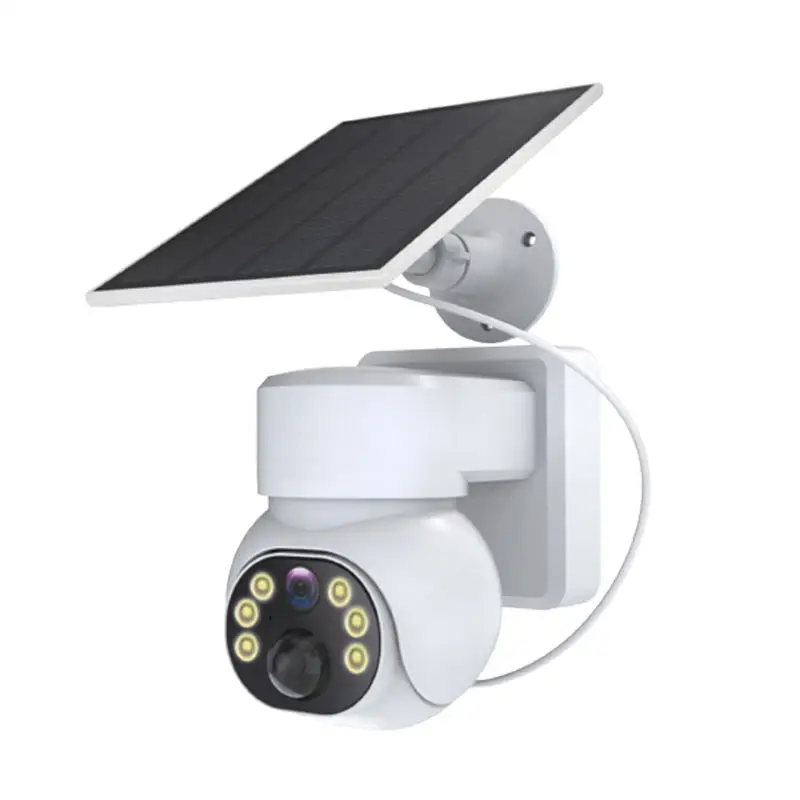 Facea Sim Karte 4K 10X Zoom Überwachung Außen überwachungs kamera Alarm Linkage Dual Lens CCTV 4g Solar PTZ Kamera