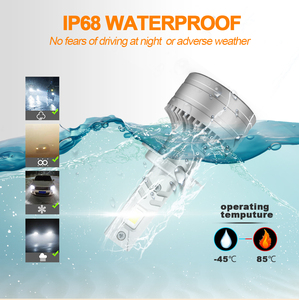 Ampoule de phare LED personnalisée AKE T100 H4 9005 H7 H1, fournitures automobiles, phares LED haute puissance 200W pour voiture - Product Image 5