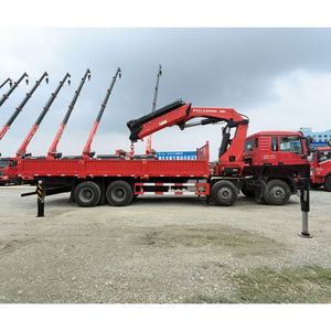 Camion grue articulée Sinotruk Ho Wo 8x4 16 tonnes pour la construction routière, levage et transport - Vente directe usine - Product Image 4