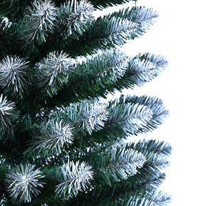 Haute qualité mince blanc écologique arbre de Noël moderne peu encombrant Base debout <span class=keywords><strong>TikTok</strong></span> tendance décor de vacances - Product Image 5