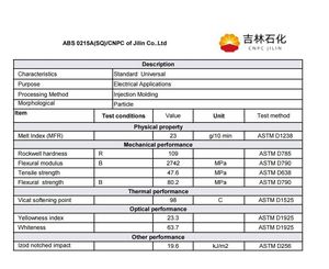เม็ดพลาสติก ABS KunLun 3001MV 3001MV2 3001MV2A X00312 GN‑II 0215A สำหรับงานฉีดขึ้นรูป ทนแรงกระแทกสูง - Product Image 3