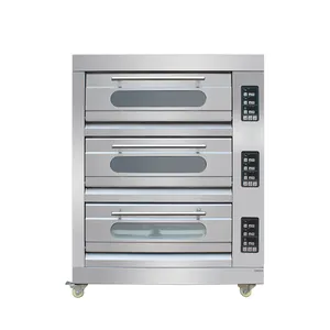 Hot Selling Prices 1 Deck 2 Tray Gas Electrique Professionnel Bread Oven Bakery Machine Commercial Pizza Baking Ovens For Sale