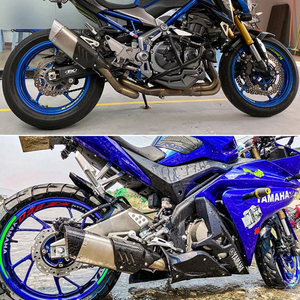 Pot d'échappement universel pour moto 470MM, silencieux amovible <span class=keywords><strong>DB</strong></span> <span class=keywords><strong>Killer</strong></span> 51MM pour R3 Z900 AK550 CBR500 Nmax - Product Image 5
