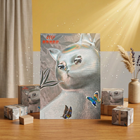 Film de plastification holographique métallisé de pointe pour boîtes cosmétiques, film de transfert, papier, feuille d'argent, feuille à chaud