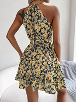 Robe en coton et lin décontractée de plage en gros, robe élégante pour femmes, robes d'été, vêtements pour femmes, vestidos