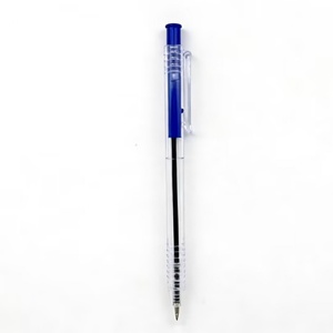 Popular High Quality <b>Retractable</b> Transparent Plastic Ball Point <b>Pen</b> with Custom Logo for Promotional Gifts - Product Image 3