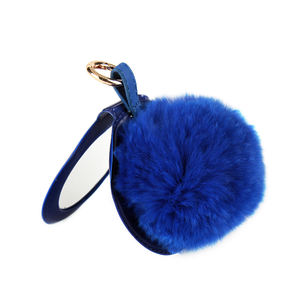 Miroir porte-clés mignon pliant en fourrure rose miroir à main de poche en PU personnalisé vente en gros <span class=keywords><strong>pas</strong></span> <span class=keywords><strong>cher</strong></span> petit cadeau mignon pour les filles - Product Image 5