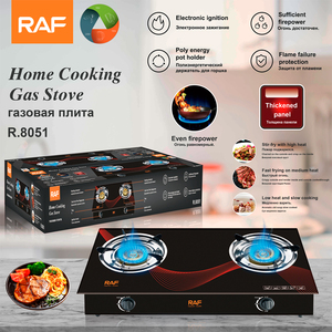 Cuisinière à <span class=keywords><strong>Gaz</strong></span> Multifonction RAF R.8051 à 2 Brûleurs, Facile à Nettoyer, Puissance de Feu Suffisante, Plaque de Cuisson Électrique - Product Image 5