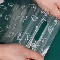 Sacs d'emballage en plastique transparents pour gobelets jetables en PE, personnalisables avec logo, épaissis, pour thé au lait, café, vin, soda, bière et autres boissons, vente en gros