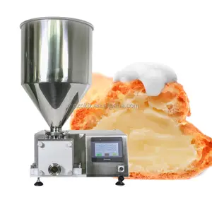 Riempitrice a testa doppia con ago per iniezione crema burro di pane macchina riempitrice automatica per farcire il Croissant soffio per iniezione