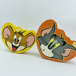 Full Colour Cat And Mouse Shapes Storage 2 Piece Box With Paper Lid Packaging