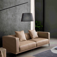 Ensemble de canapés de luxe en tissu microfibre de velours matelassé avec base en acier inoxydable doré 1 2 3 places personnalisé d'usine