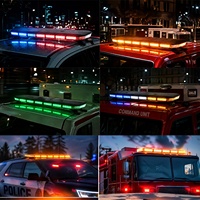 Barre lumineuse LED de haute qualité de 38 pouces, ECE R65 SAE J845, 51 motifs de clignotement, mémoire, base en aluminium, lampe d'avertissement pour toit de véhicule