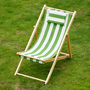Silla de Playa Plegable de Madera Ajustable con Logotipo Personalizado al por Mayor - Product Image 4