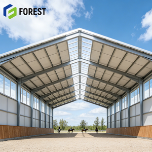 Arena de Adiestramiento Ecuestre de Estructura de Acero de Alta Gama, Resistente a Sismos, de Tamaño Estándar, para Entrenamiento Profesional - Product Image 1