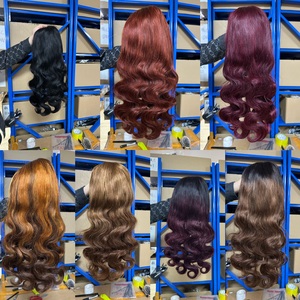 โปรโมชั่น $68 วิกผมตรง/ลอน/เวฟน้ำ ขนาด 18 นิ้ว พร้อมเชือกผูก 4x4 วิกผมสี วิกผมแท้ 100% ขายส่ง วิกผมคุณภาพดี - Product Image 4