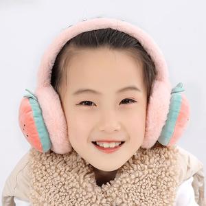 Lindos protectores de orejas de dibujos animados para niños, calentadores de orejas de felpa suave y cálidos, accesorio de invierno cómodo y portátil - Product Image 2